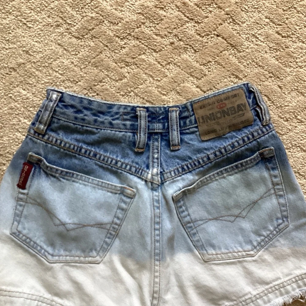 VINTAGE UNION BAY OMBRÉ’ LADIES SHORTS RETRO 90’s HIPPIE LOVE ☮️ JR. SIZE 3